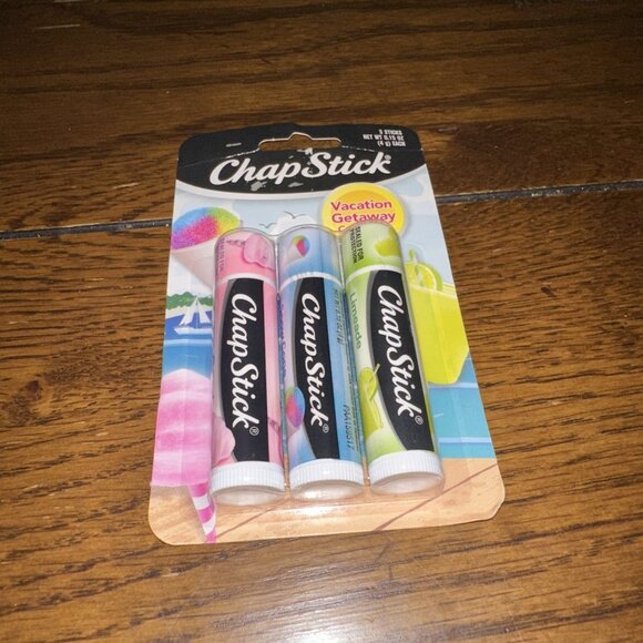 ChapStick Vacation Getaway Collection Flavored Lip Balm 3 Pack Limited Edition - Picture 4 of 5